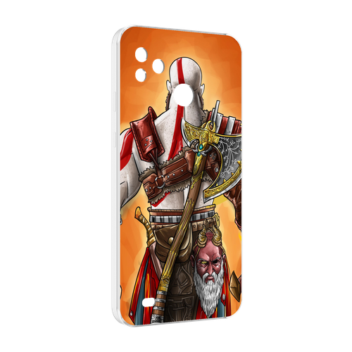 Чехол MyPads God of War для Tecno Pop 5 Go задняя-панель-накладка-бампер чехол mypads god of war для tecno pop 5 go задняя панель накладка бампер