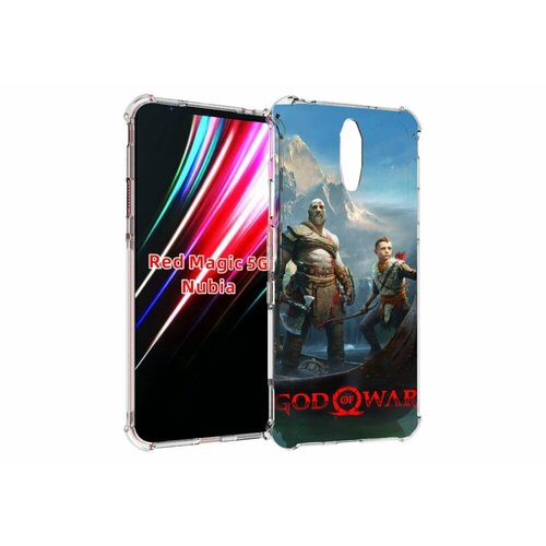 Чехол MyPads God Of War Кратос Атрей для ZTE Nubia Red Magic 1 5G задняя-панель-накладка-бампер чехол mypads god of war кратос для zte nubia red magic 8 pro red magic 8 pro plus задняя панель накладка бампер