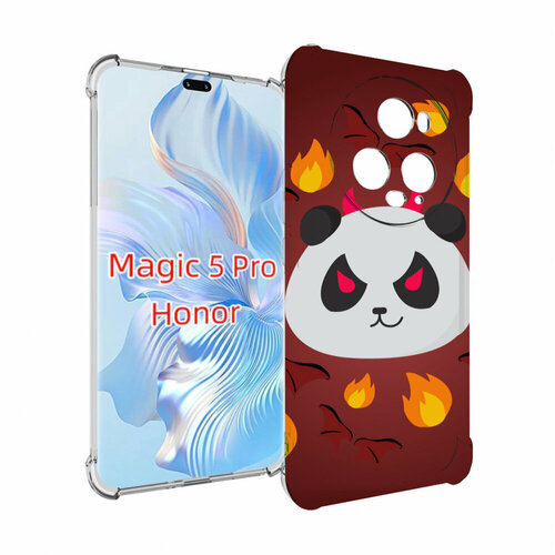 Чехол MyPads огненная-панда для Honor Magic 5 Pro задняя-панель-накладка-бампер