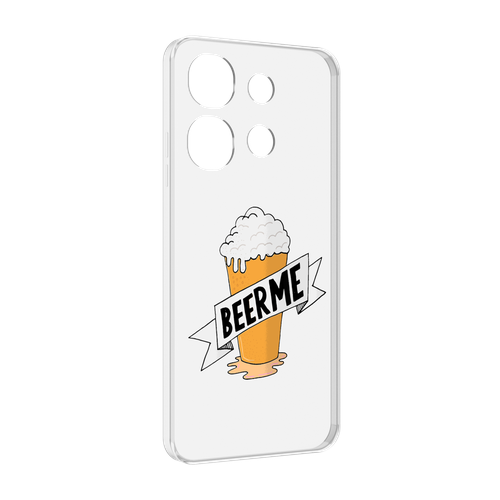 Чехол MyPads Beer-me для Tecno Spark Go 2023 (BF7) / Tecno Smart 7 задняя-панель-накладка-бампер чехол mypads snoop dogg wanna thank me для tecno spark go 2023 bf7 tecno smart 7 задняя панель накладка бампер