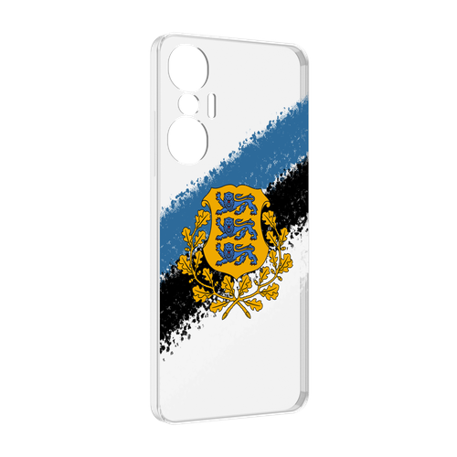 Чехол MyPads герб флаг эстонии-2 для Infinix Hot 20S задняя-панель-накладка-бампер
