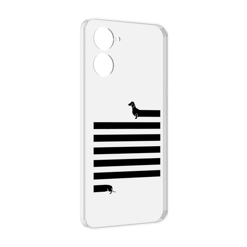 Чехол MyPads длинная-такса для Realme 10S задняя-панель-накладка-бампер