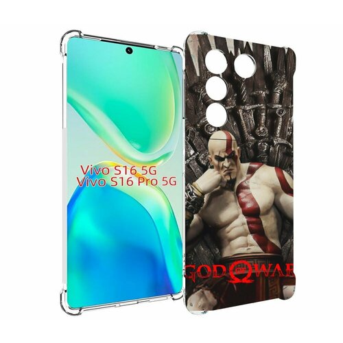 Чехол MyPads God of War Кратос для Vivo S16 5G / S16 Pro 5G / V27 / V27 Pro задняя-панель-накладка-бампер чехол mypads god of war кратос для oppo a96 5g reno7 lite reno 7z f12 pro 5g задняя панель накладка бампер