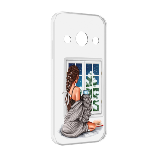 Чехол MyPads уютное-зимнее-окно женский для Doogee S99 задняя-панель-накладка-бампер