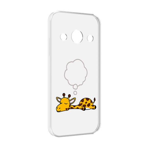 Чехол MyPads спящий-жираф детский для Doogee S99 задняя-панель-накладка-бампер чехол mypads красочный жираф для doogee s99 задняя панель накладка бампер