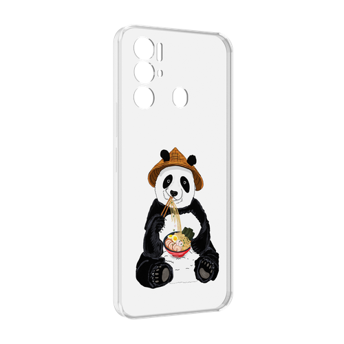 Чехол MyPads панда-любит-лапшу для Tecno Pova Neo 4G задняя-панель-накладка-бампер