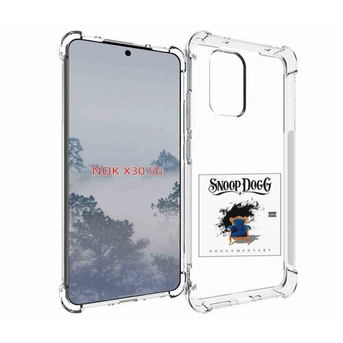 Чехол MyPads Snoop Dogg DOGGUMENTARY для Nokia X30 5G задняя-панель-накладка-бампер