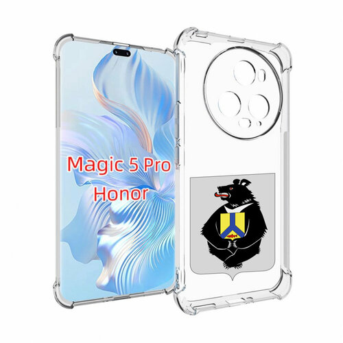 Чехол MyPads герб-хабаровский-край для Honor Magic 5 Pro задняя-панель-накладка-бампер