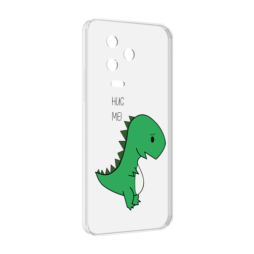 Чехол MyPads динозаврик для Infinix Note 12 Pro 4G X676B задняя-панель-накладка-бампер