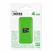 Карта памяти microSDHC MIREX 4GB (class 10)