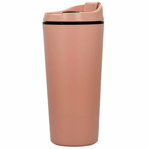 Термокружка Домовой с классической крышкой350 мл розовая 1364₽