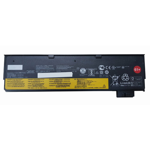 Аккумулятор 01AV425 61+ для ноутбука Lenovo Thinkpad P51s 10.8V 4400mAh черный аккумулятор для ноутбука lenovo thinkpad t580 p52s p51s t480 t570 11 4 v 2000 mah pn 01av452