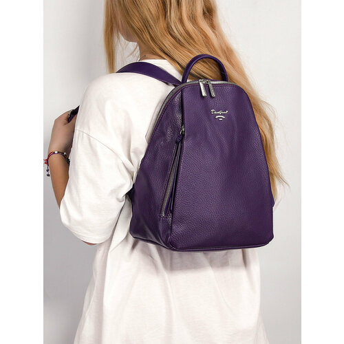 фото Рюкзак david jones, фактура зернистая, фиолетовый