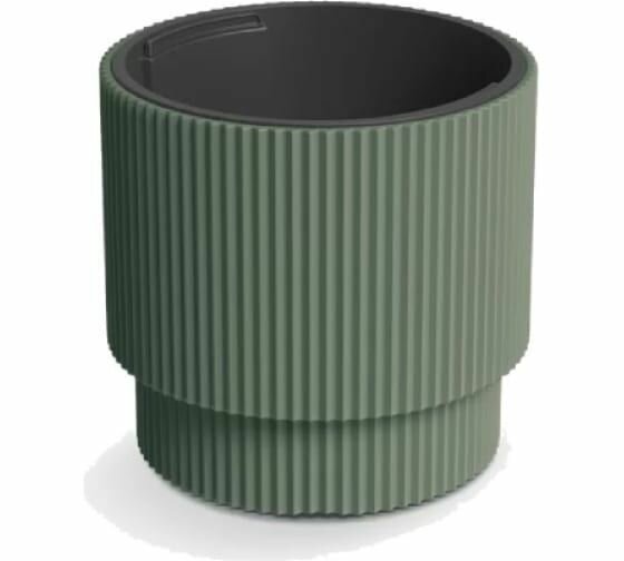 фото DBMIN300-2411U Кашпо MILLY d30 h28,5 см зеленый (pine green) с вкладышем