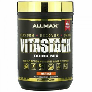 Фото ALLMAX, VITASTACK Drink Mix, Orange, 8.82 oz (250 g)