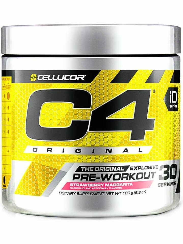 Предтреник Cellucor C4 Pre-Workout 180 - 195 г, Клубничная Маргарита