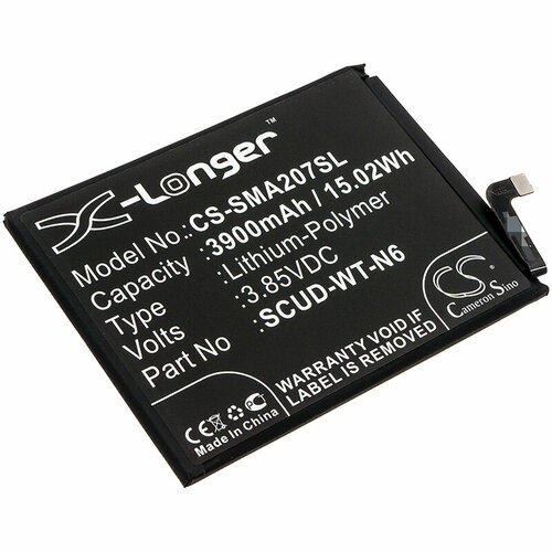 Аккумулятор CS-SMA107SL SCUD-WT-N6 для Samsung Galaxy A10s, Galaxy A20s 3.85V / 3900mAh / 15.02Wh аккумулятор cs bdx512px для black