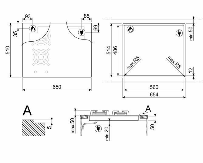 Комбинированная варочная панель Smeg PM3643D - фотография № 4