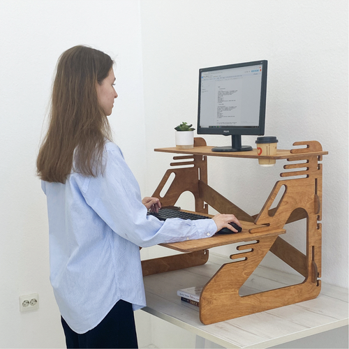 Компьютерный стол трансформер для работы стоя на рост 150-180 см l образный компьютерный стол компьютерный офисный стол