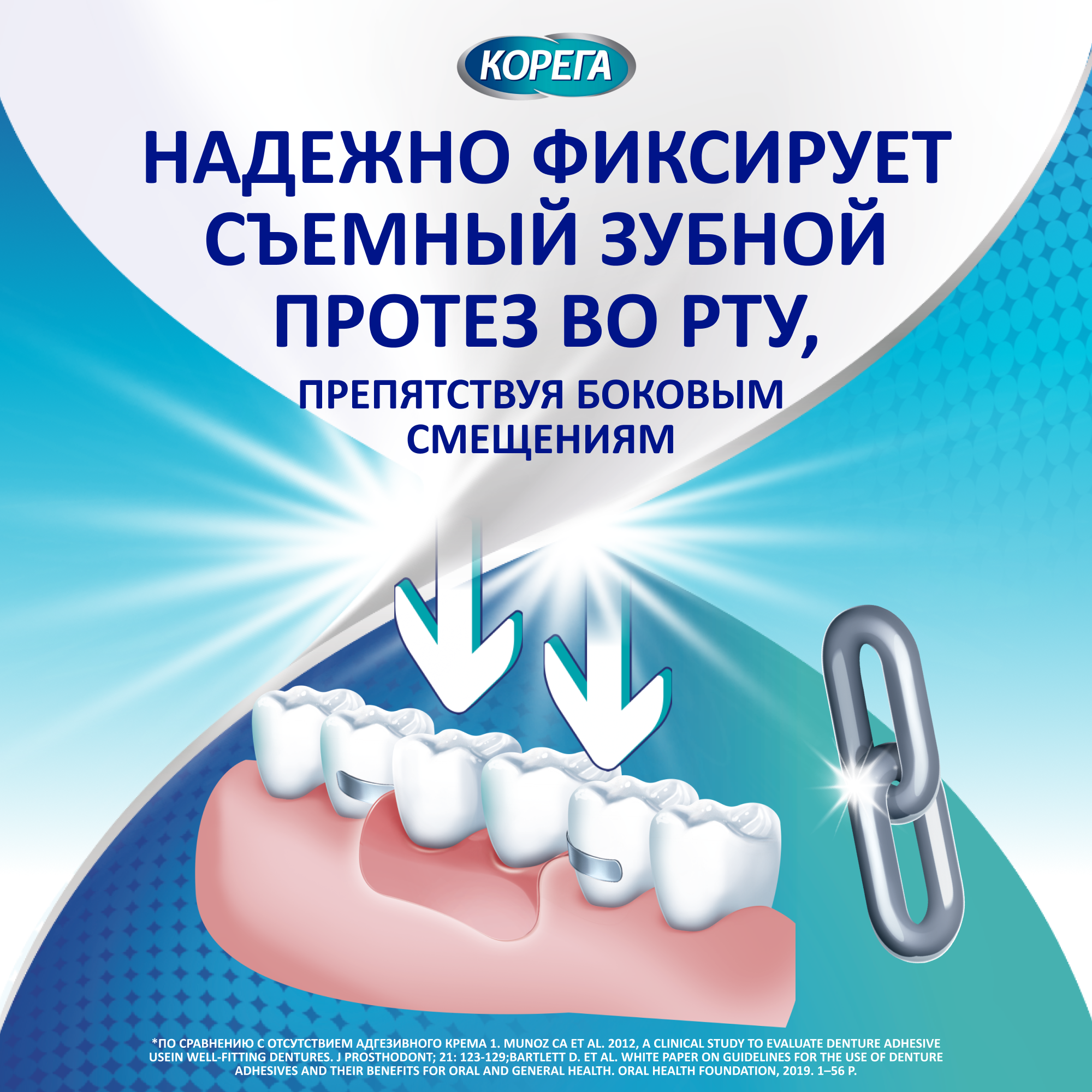 Крем Корега для фиксации зубных протезов Защита десен 40 мл GlaxoSmithKline./Stafford Miller - фото №5