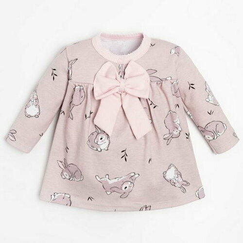 фото Боди-платье дл. рукавом "зайчик" рост 74-80 см крошка я