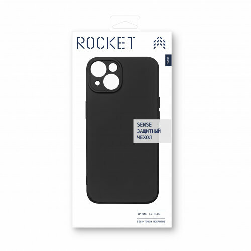 Чехол Rocket Sense для Apple iPhone 15 Plus, чeрный