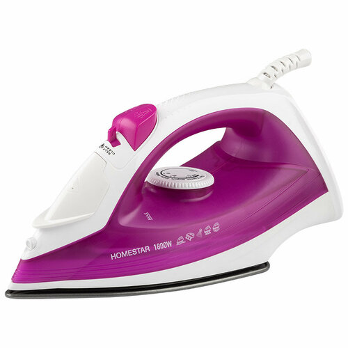 Утюг HOMESTAR HS-4007 1800Вт пар спрей паровой удар самоочистка тефлоновая подошва 138800₽