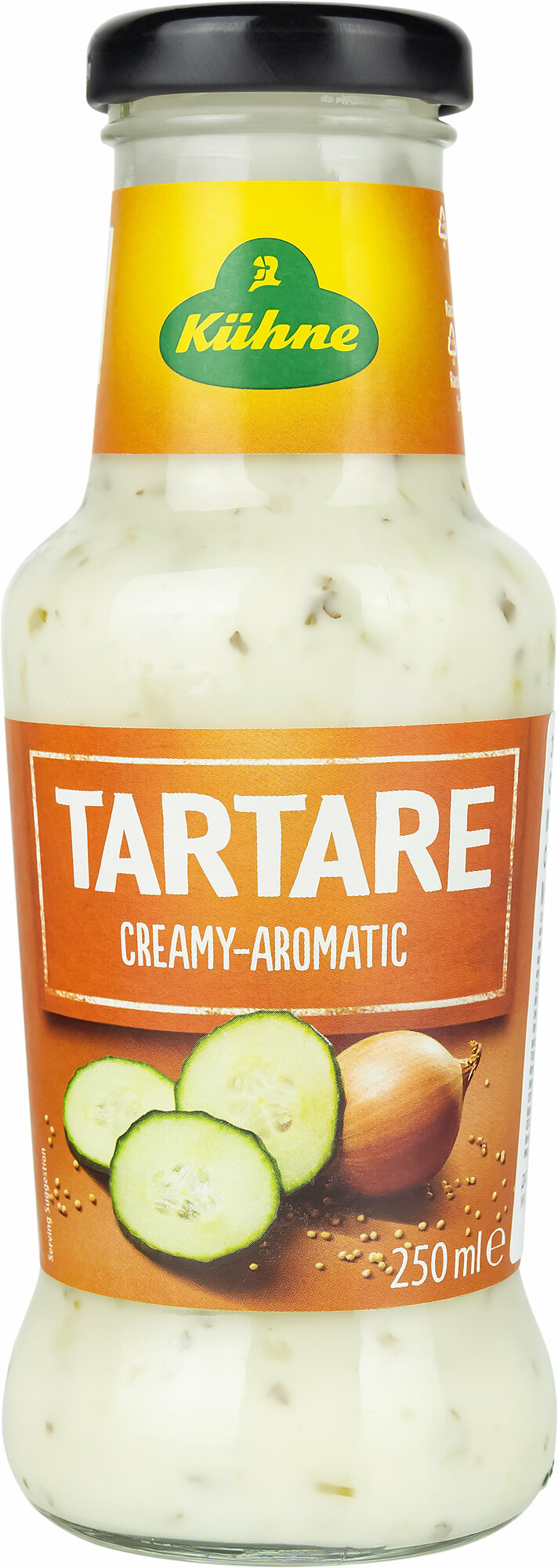 Соус тартар Kuhne Spicy sauce tartare с кусочками огурцов, 250мл