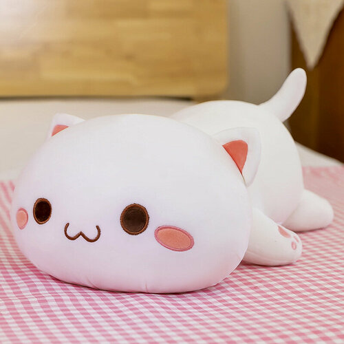 Мягкая игрушка Котик Белый 40см