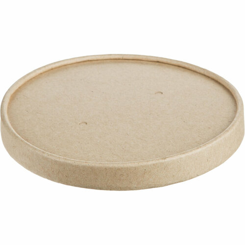 Крышка бум. OSQ Round Bowl kraft lid 100, d-118х15мм,(525шт/уп)