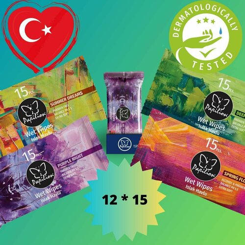 Влажные салфетки Papilion 12х15 ароматерапия 480₽