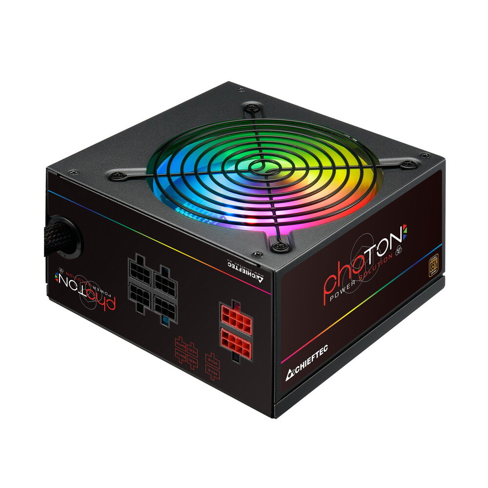 Блок питания ATX Chieftec 750W, Active PFC, RGB Rainbow 120mm fan, 80 PLUS BRONZE, Cable Management Retail - фото №10