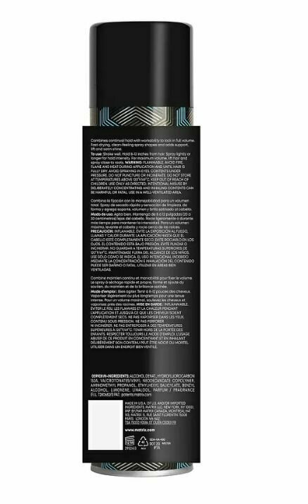 Лак-спрей для волос для сильной фиксации подвижной укладки Vavoom Triple Freeze, 300 мл Matrix - фото №8