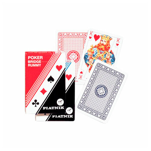 Игральные карты Стандарт Бридж Рамми 55 листов 1197 покер poker 663376 4xs белый