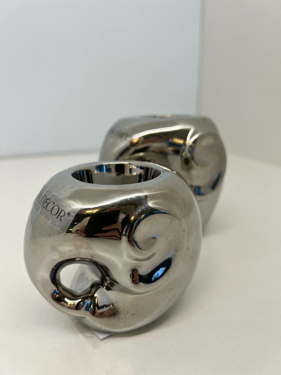 Подсвечник Гарда Декор Слоник 11,5x10,5x9,5см, серебряный - фото №3