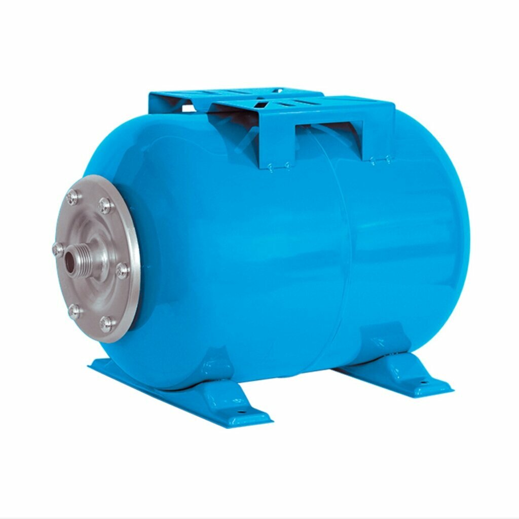 фото Гидроаккумулятор для насоса сталь, 1 ', 24 л, 10 бар, горизонтальный, оранж, Аквабрайт, ГМ-24 Г