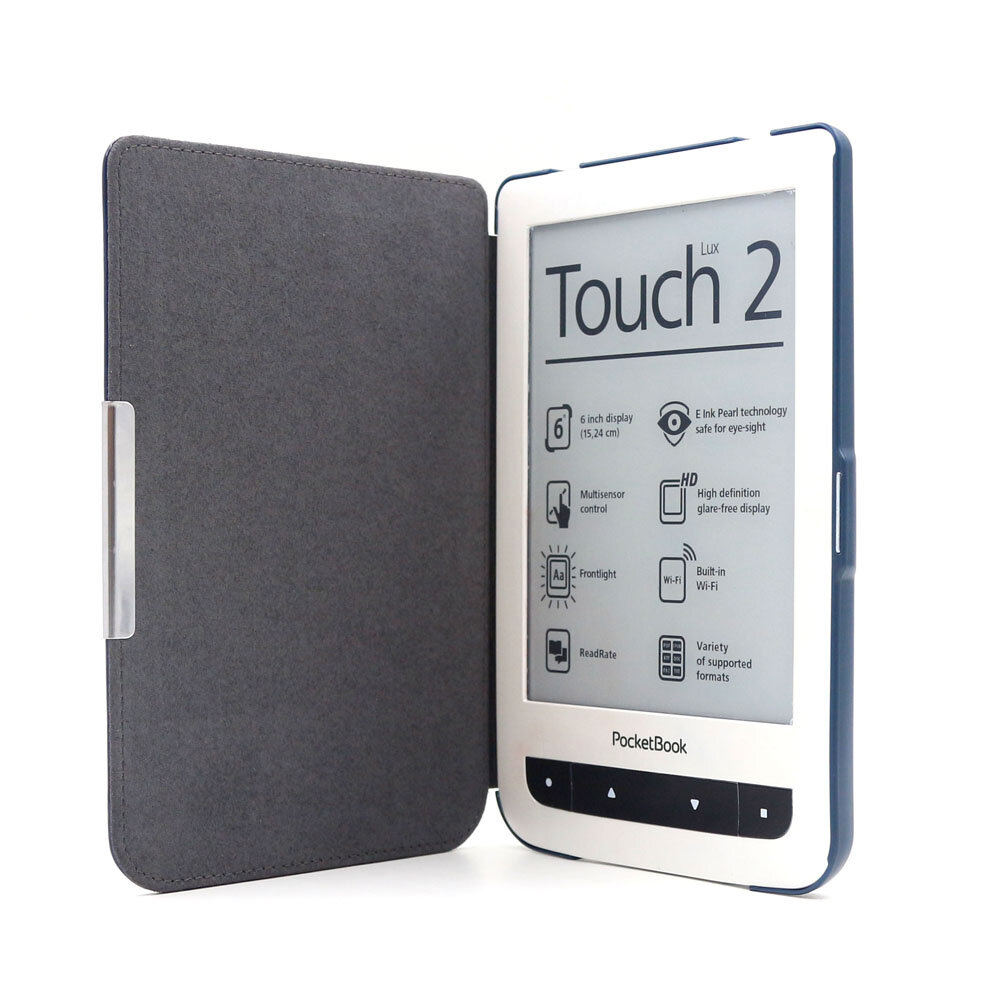 Чехол-обложка футляр MyPads для Kobo Aura H2O из качественной эко-кожи тонкий с магнитной застежкой фиолетовый — фото 4