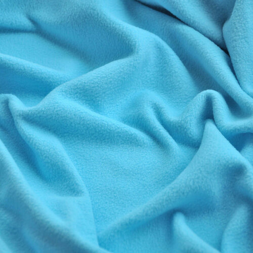 Ткань флис 180 гр. светло-голубой, готовый отрез 5*1,5м