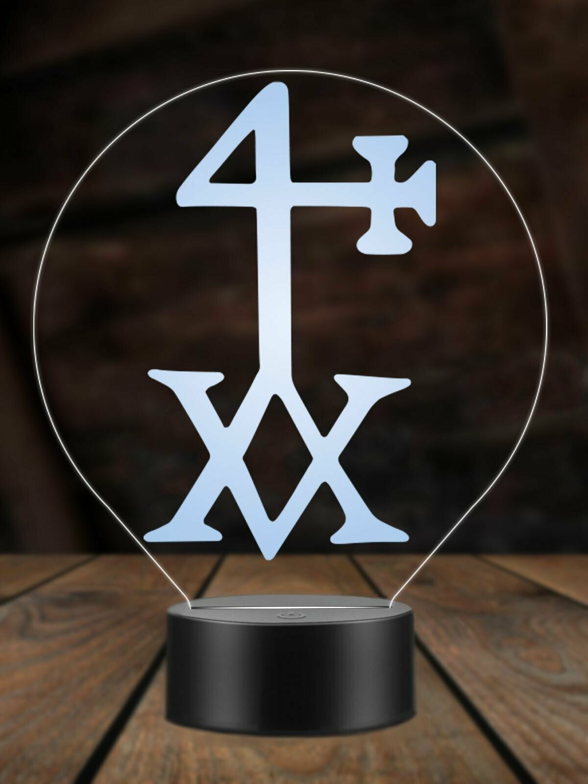 Ночник Герметичный Крест, ночная лампа, 3Д светильник