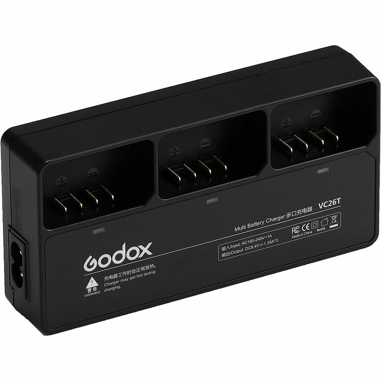 Зарядное устройство Godox VC26T для VB26 для Godox V1/V860III