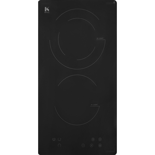 Электрическая варочная панель Kitll KHH 3003 BLACK 30 см 2 конфорки цвет чёрный 9856₽