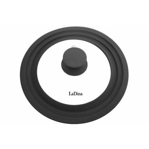 Стеклянная крышка Ladina силиконовый обод пароотвод силиконовая ручка Диаметр 222426 см 699₽