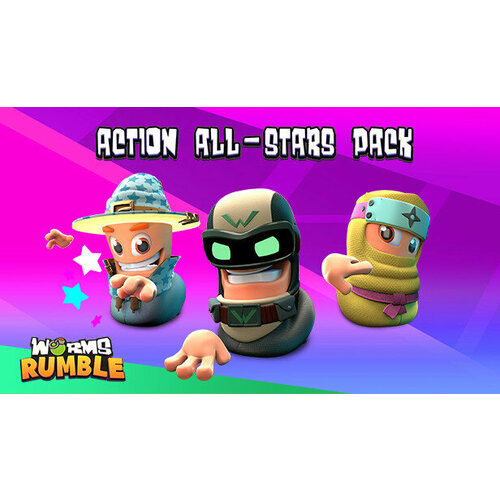 worms rumble emote pack Дополнение Worms Rumble - Action All-Stars Pack для PC (STEAM) (электронная версия)