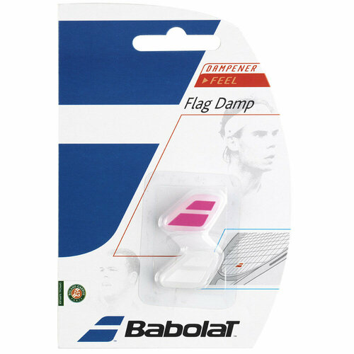 Виброгаситель Babolat Flag Damp 2шт Белый/розовый 700032-184