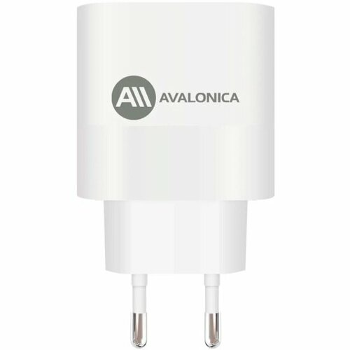 Сетевое зарядное устройство Avalonica AVA-WCH-009, Type-C и USB-A, 65Вт, 3A, белое