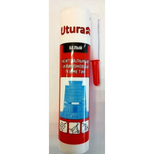 Герметик utura нейтральный 280мл белый