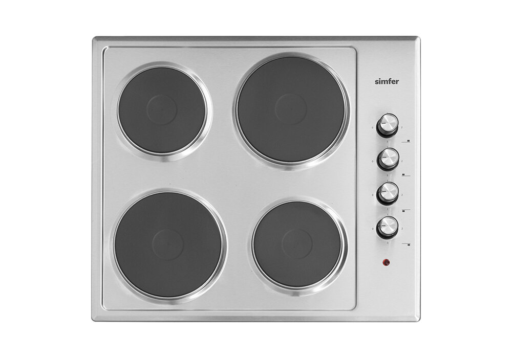 фото Европа Электрическая варочная поверхность H60E04M011 нержавеющая сталь 60х51х5.5 см