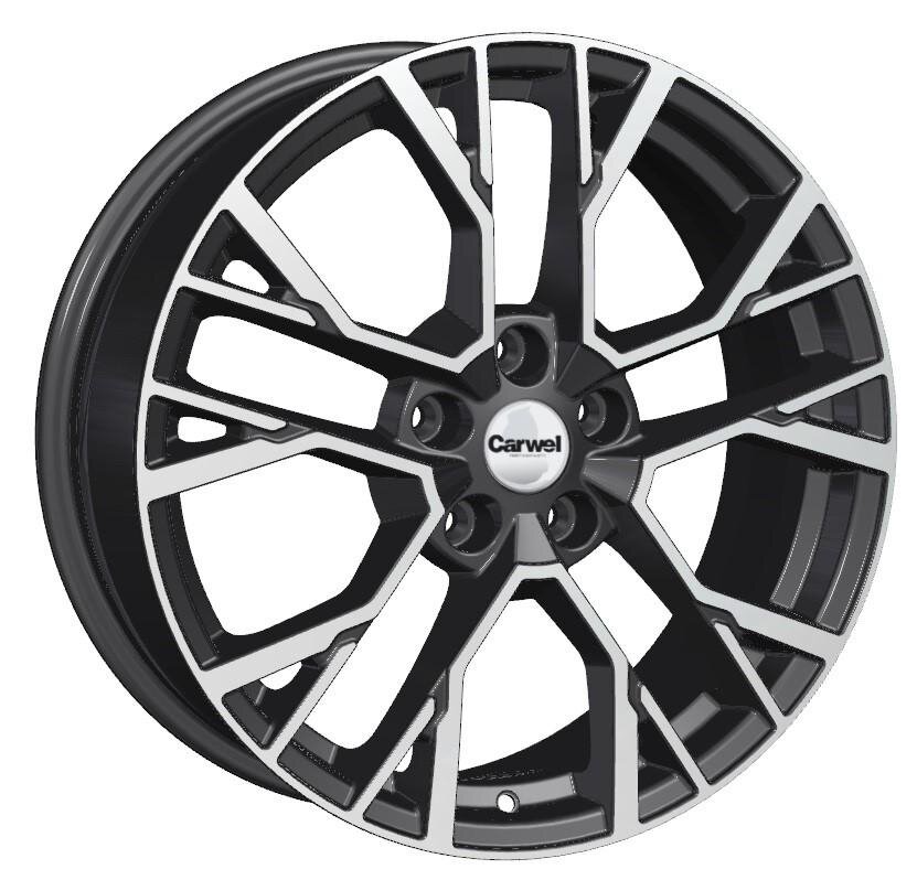 Литые колесные диски Carwel Камак 1810 (Hyundai Tucson) 7x18 5x114.3 ET51 D67.1 Серебристый с полированной лицевой частью (122580)