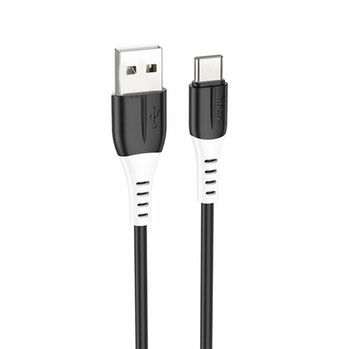 Кабель USB - Type-C HOCO X82, 1.0м, 3.0A, цвет: чёрный кабель для зарядки и передачи данных canyon uc 44 usb 4 usb type c usb type c 48в 5a до 240w 1м черный cns usbc44b