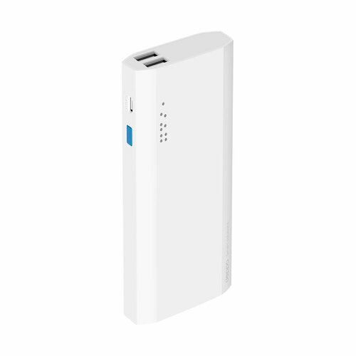 Внешний АКБ Deppa NRG Power 13000 mAh, 2.1A Li-ion белый, серебристый